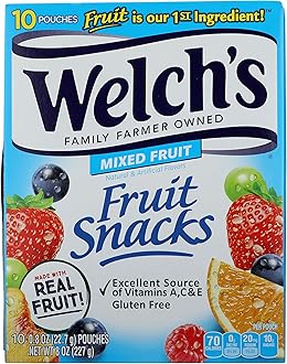 Welch's, Mixed Fruits Mixed Fruits Fruit Snacks Pouches, 8 Ounce