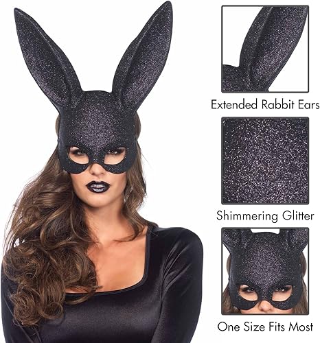 Miniatura 4 de Leg Avenue Womens Rabbit Mask Costume Accessory One Size