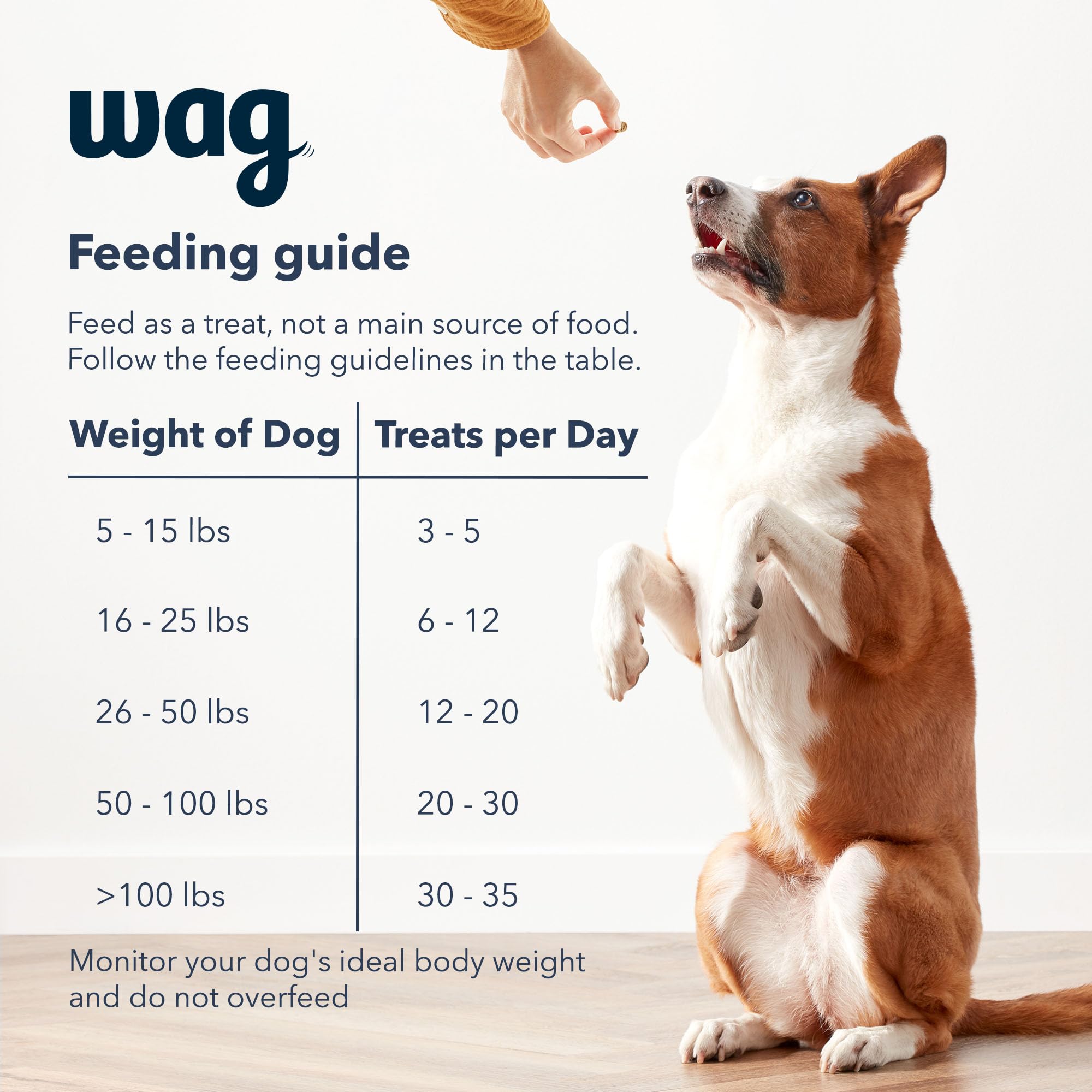 Amazon Brand – Wag Chicken Flavor Hip & Joint Training Treats for Dogs, 2 lb. Bag (32 oz) - image 7
