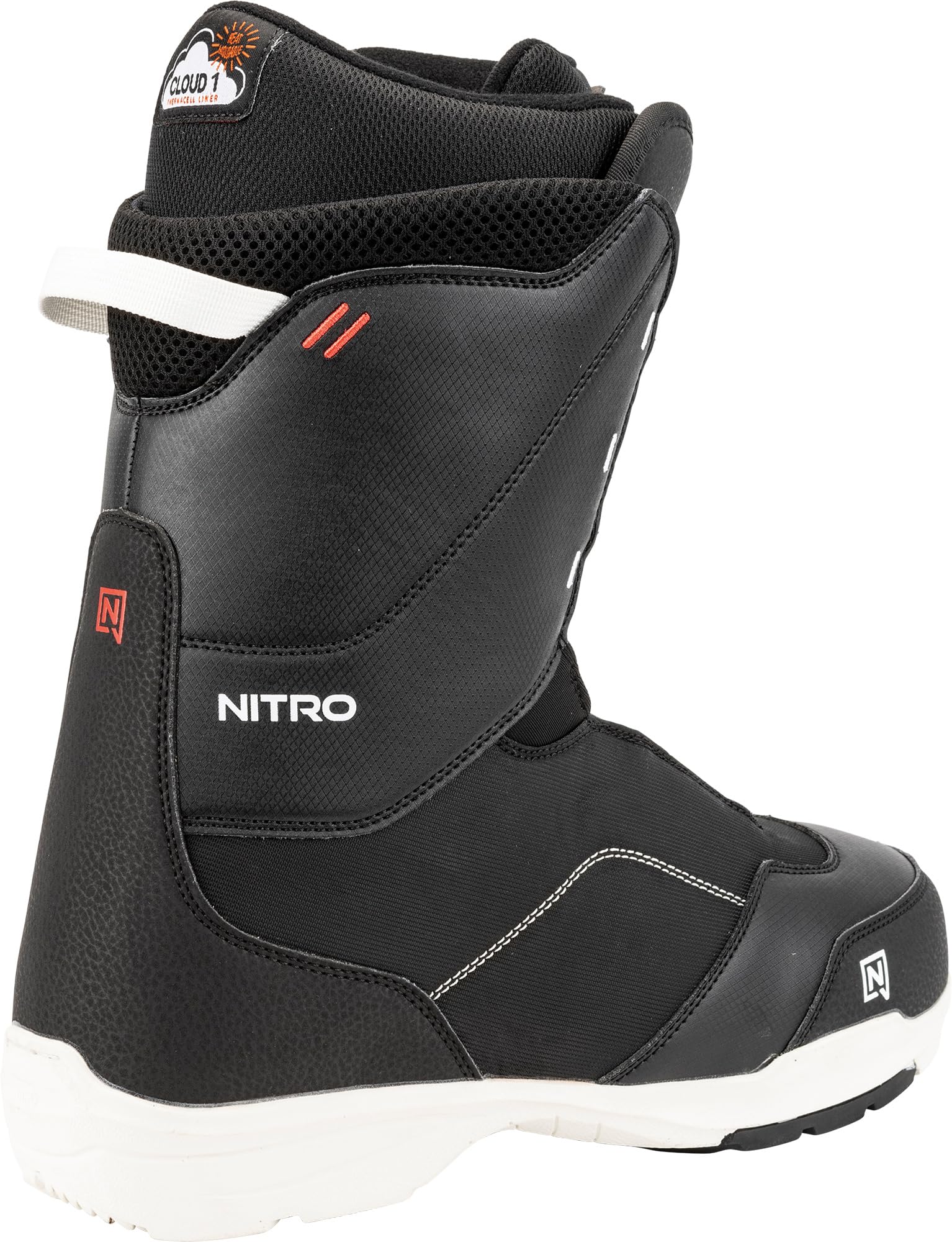 Nitro Tangent Boa Bottes de Snowboard pour Hommes, Noir, 31.5