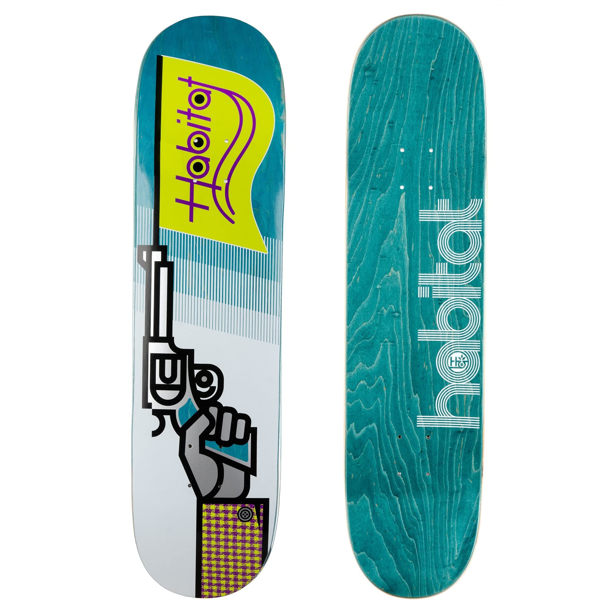Skateboard Complet Habitat Insecta 8 Pro – Largeur 8", Couleur Orange Flashy !