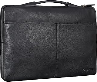 STILORD 'Kit' 15.6 Pulgadas Maletín para Portátil Maletín de Cuero Hombres Cuero Genuino Laptop Case Piel Premium Bolsa para Portátiles Hombre
