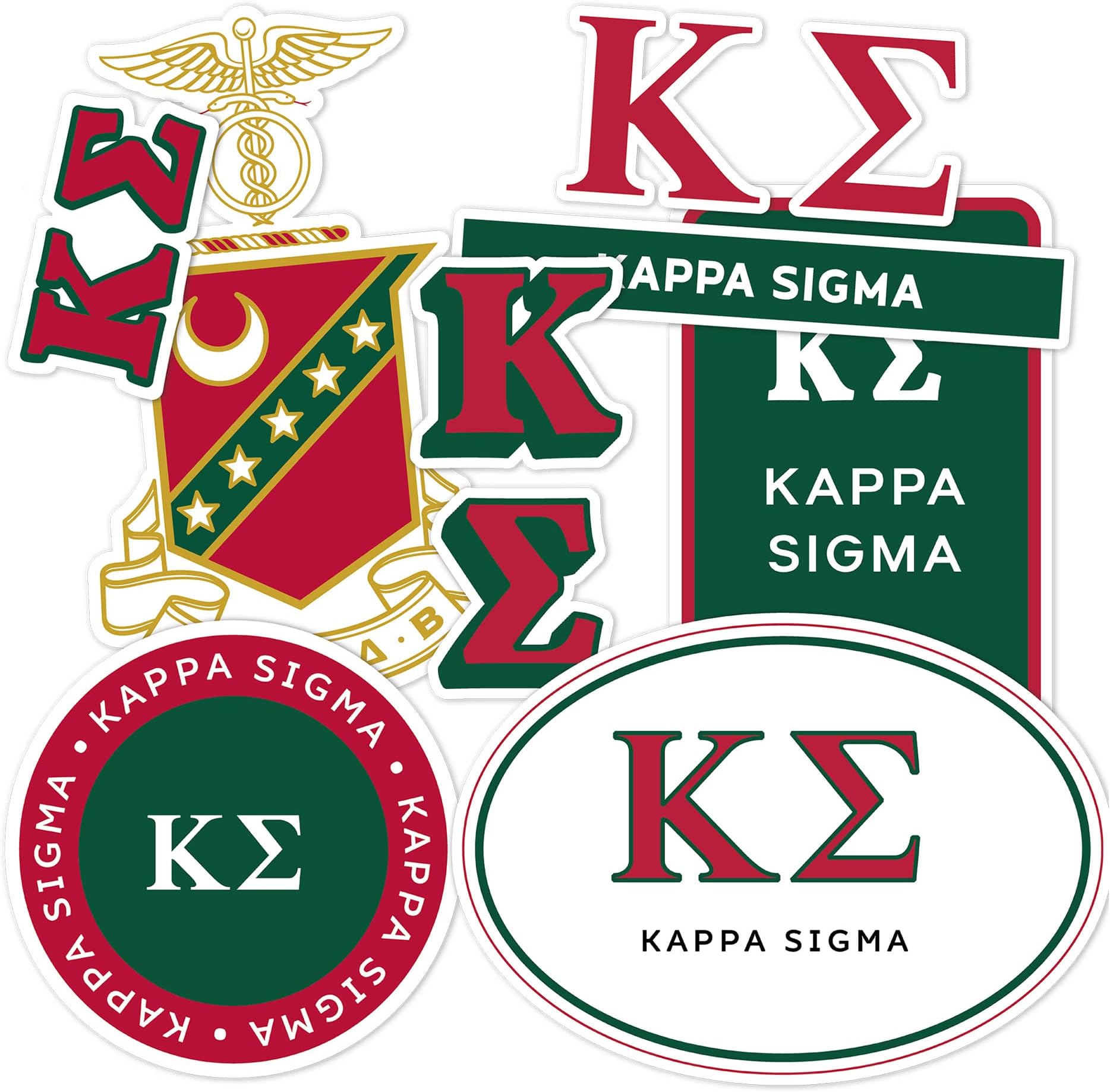 Desert Cactus Kappa Sigma Standard Sticker Sheet Decal Laptop Water Bottle Car Kappa Sig (Full Sheet - Standard)