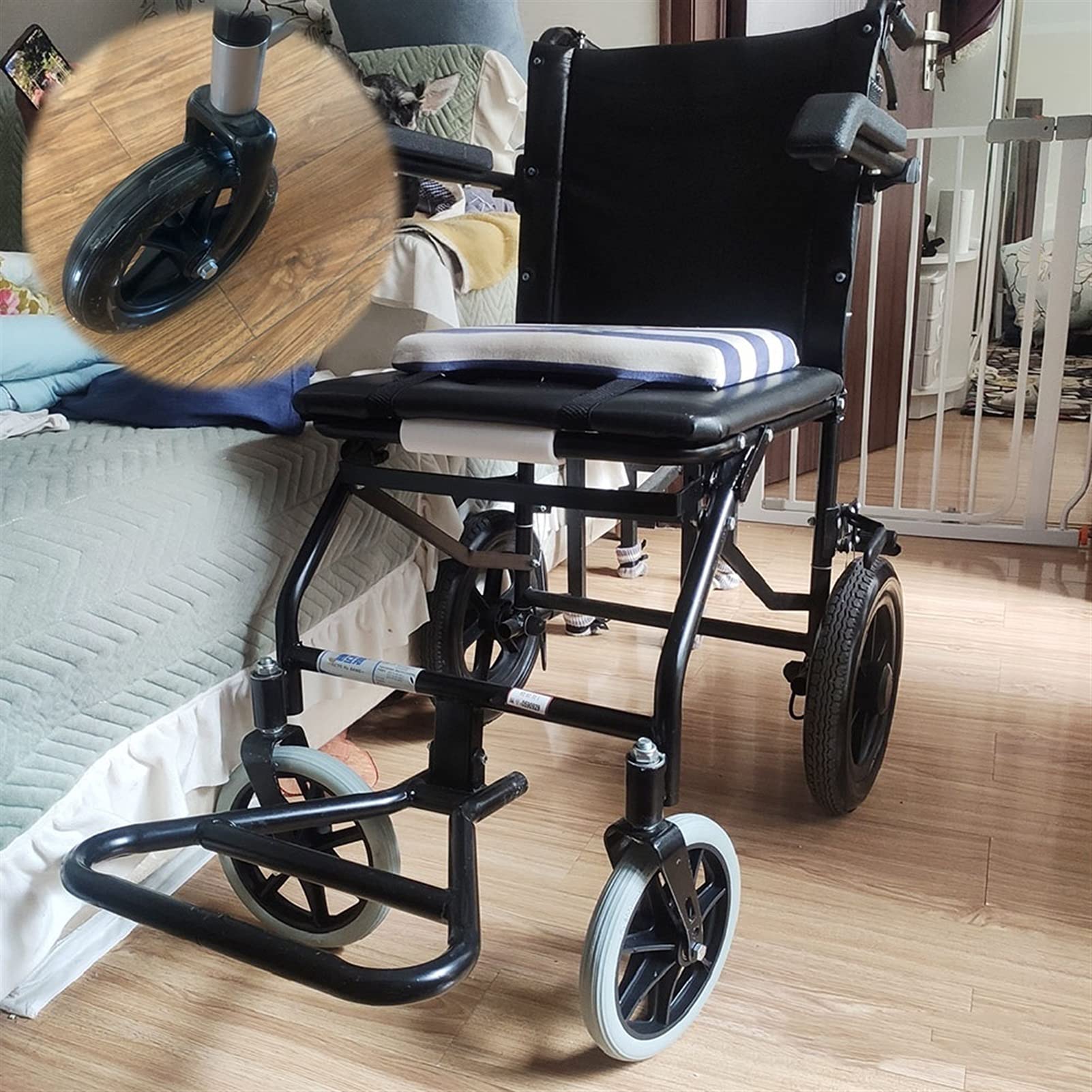 LekLai Rueda de Repuesto para Silla de Ruedas, Paquete de 2 Ruedas Universales para Silla de Ruedas, Rueda Delantera Profesional para Silla de Ruedas, Repuesto de Ruedas Delanteras Sólidas para Sill