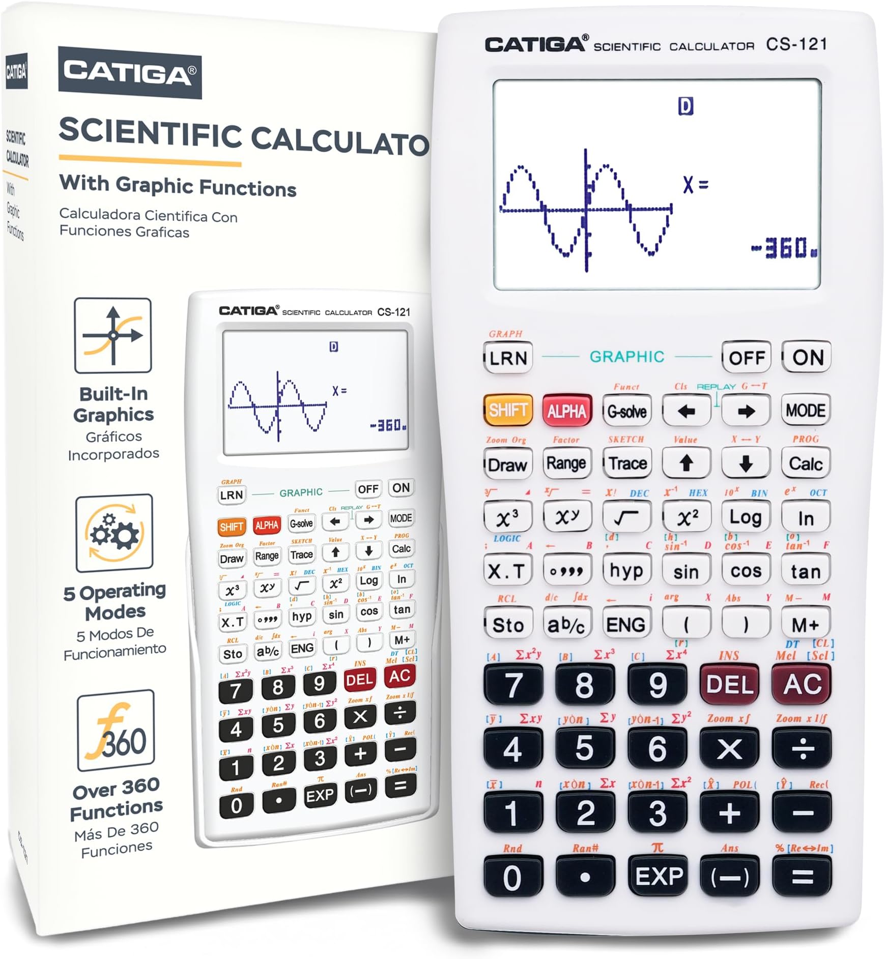 Amazon.com : Casio fx-9750GIII, Standard Graphing Calculator, Python ...