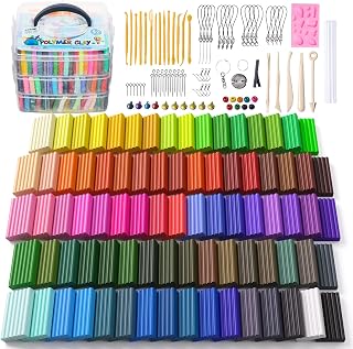 ARTME 82 Colors Polymer Clay Kit - Oven Bake Modeling Clay with Tools, Accessories & Non-Toxic Formula for DIY Jewelry & Crafts