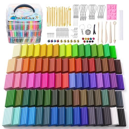 Artme Polymer Clay, 82 Colors Clay Kit, Oven Bake Modeling