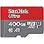 SanDisk Ultra 400 GB microSDXC Speicherkarte + SD-Adapter mit A1 App-Leistung bis zu 120 MB/s, Klasse 10, U1