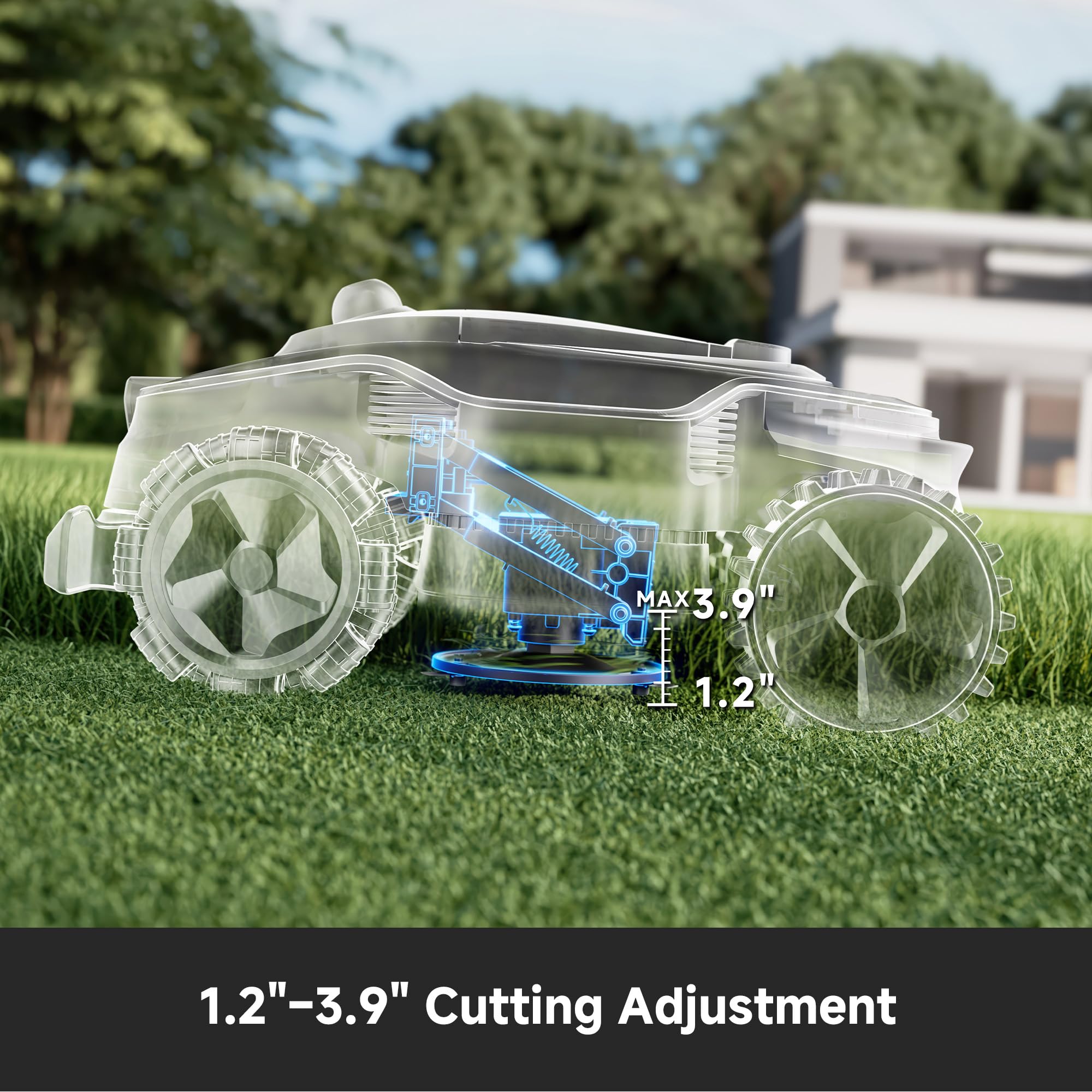 [Todo terreno sin cables] Cortacésped robot DREAME A3 AWD 2000, 360° LiDAR 3D y AI de doble visión para 0.5 Acre, 80% de pendientes y carga rápida de 45 minutos, recorte de bordes de 1.97 pulgadas