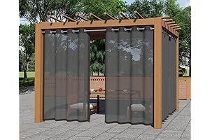ABCCANOPY Outdoor Patio Sheer Curtains