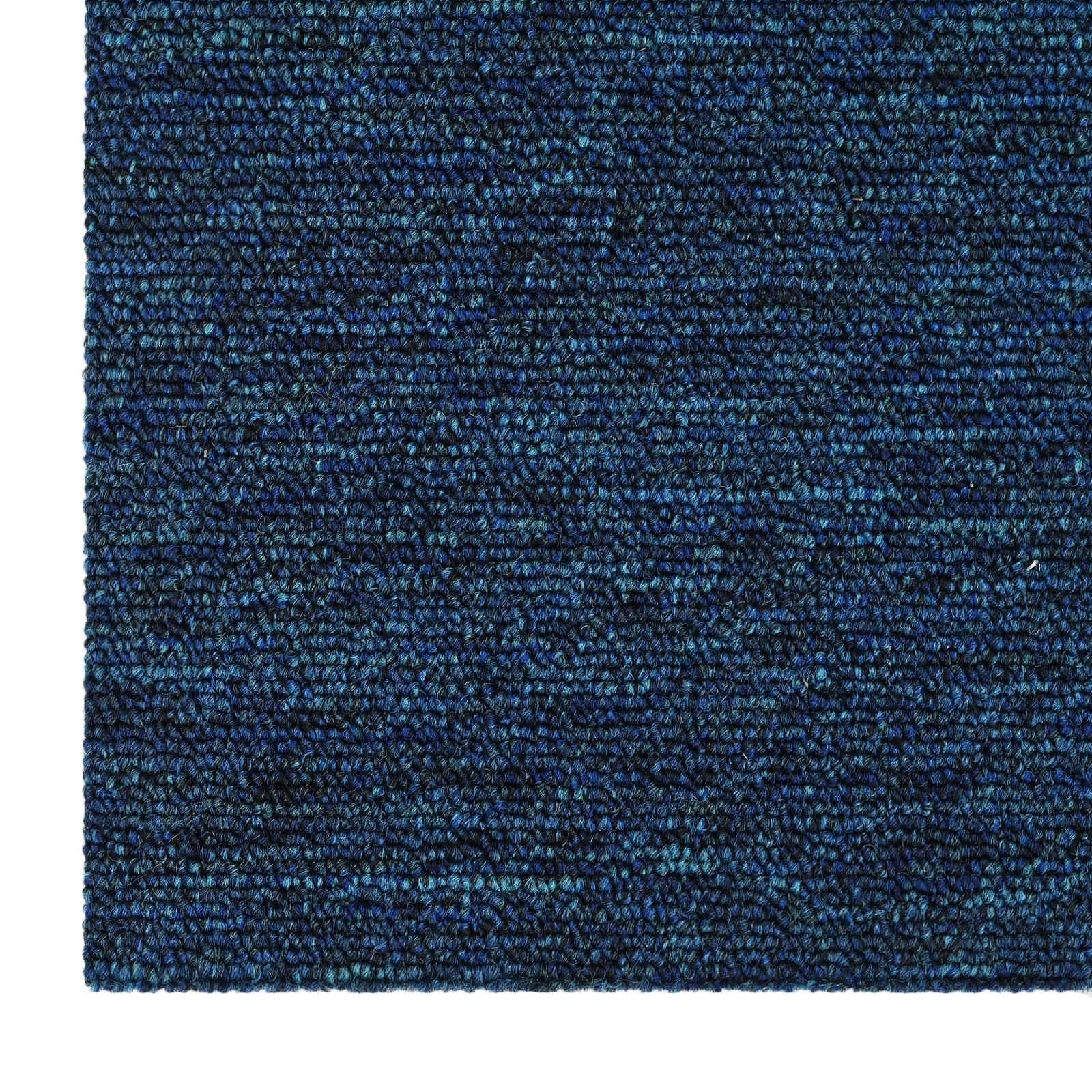 vidaXL Carreau de Tapis Bleu 50 x 50 cm 20 pc PP et Bitume
