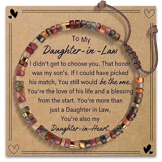 AGOT Daughter in Law Birthday Gifts - Thank You for Being My Daughter-in-law Funny Little Birthday Gifts Thanksgiving Day Present