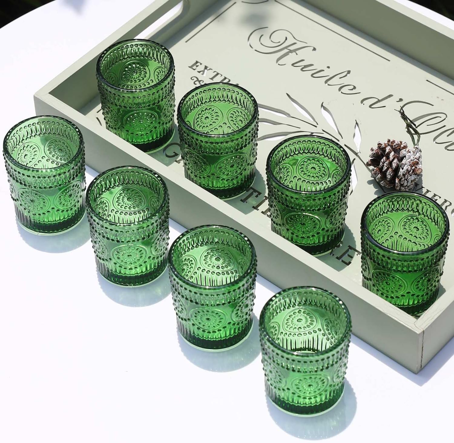 Vohocandle Green Tealight Holders Set of 12 - Image 2
