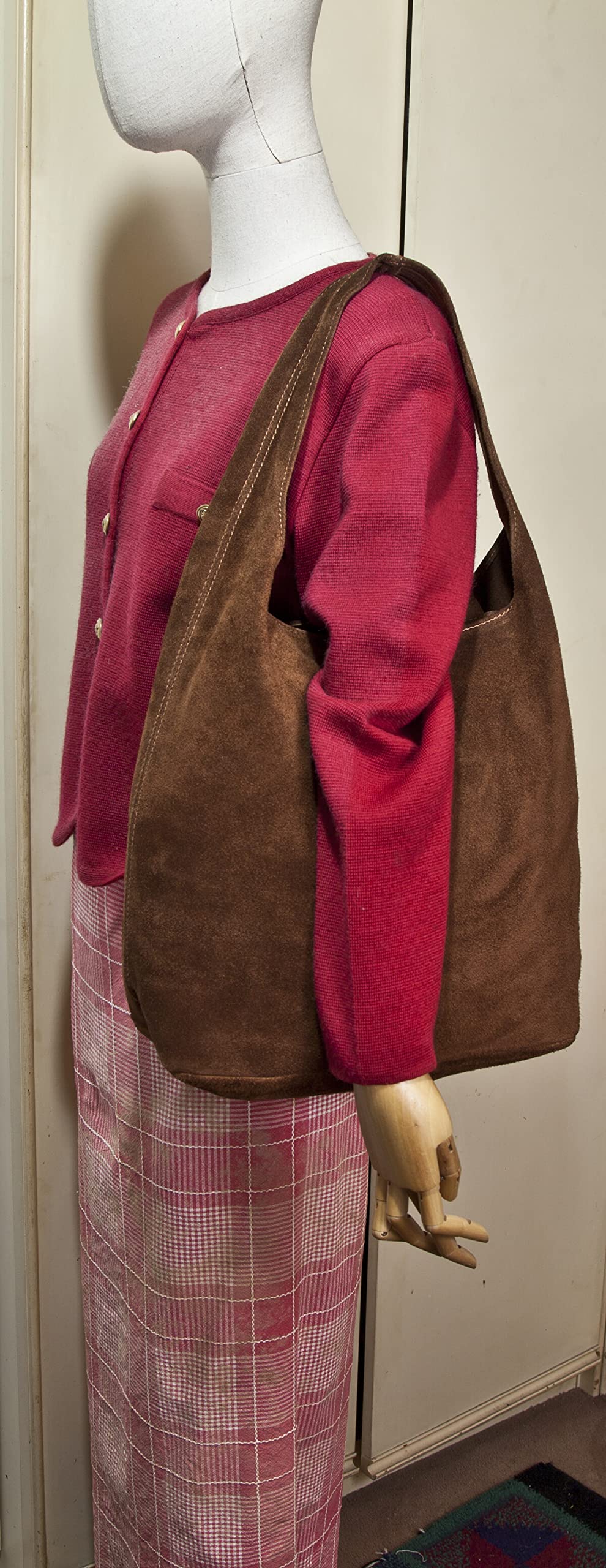 Sac en Cuir Daim A4 pour Femme | Cabas Italien 'Eliza' | Sac à Main