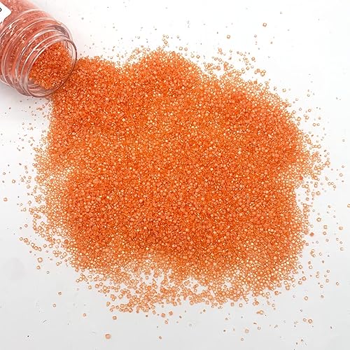 Miniatura 3 de Decoración comestible de azúcar de lijado naranja para cupcakes, celebraciones, perlas de caramelo, frasco, boda, fiesta, pastel, postre,