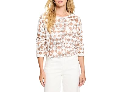 NIC+ZOE Textured Diamond Sweater Women