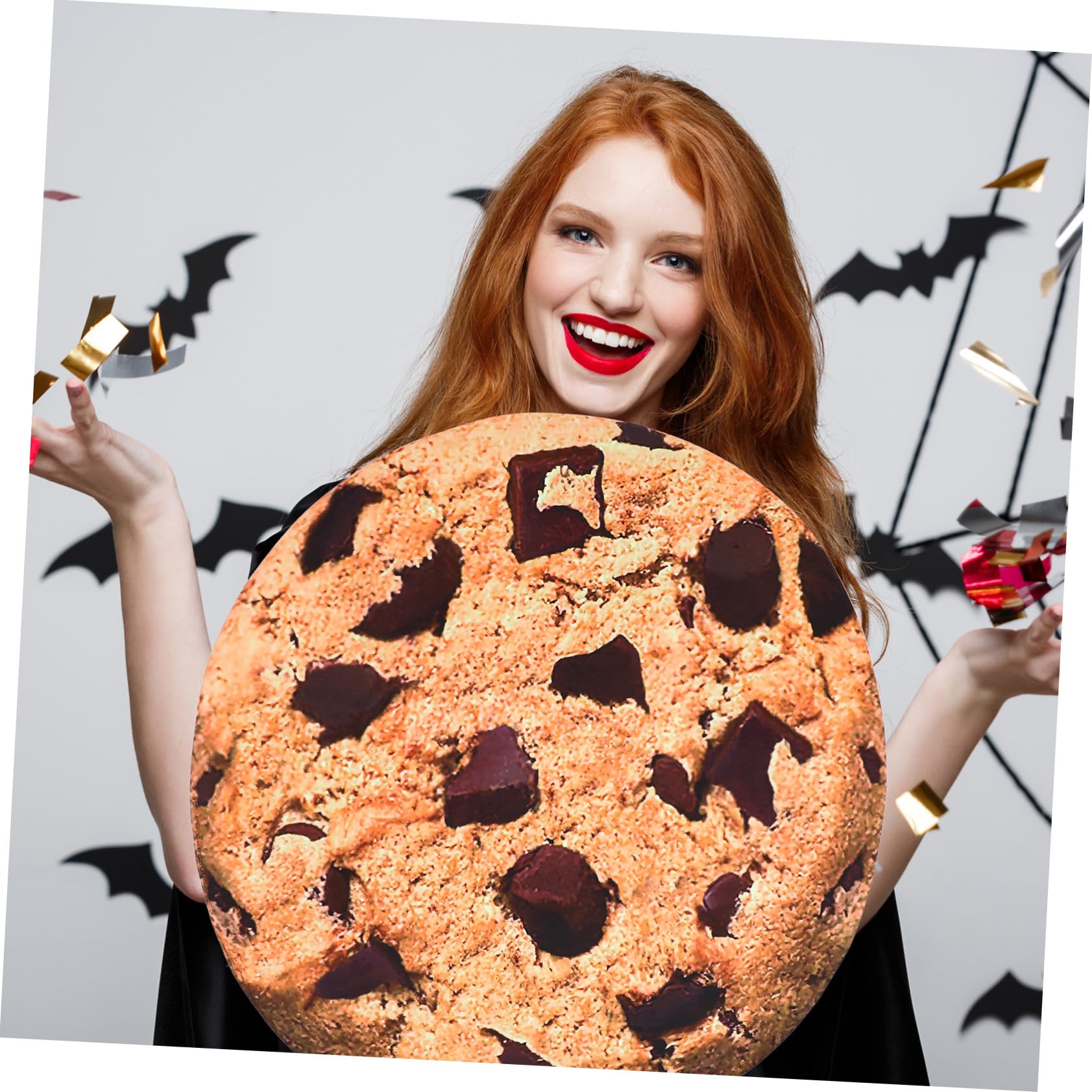 FOMIYES Costume Biscotto Marrone in Stoffa per Adulti, Accessorio Cosplay Unisex per Halloween e Carnevale, Morbido e Decorativo
