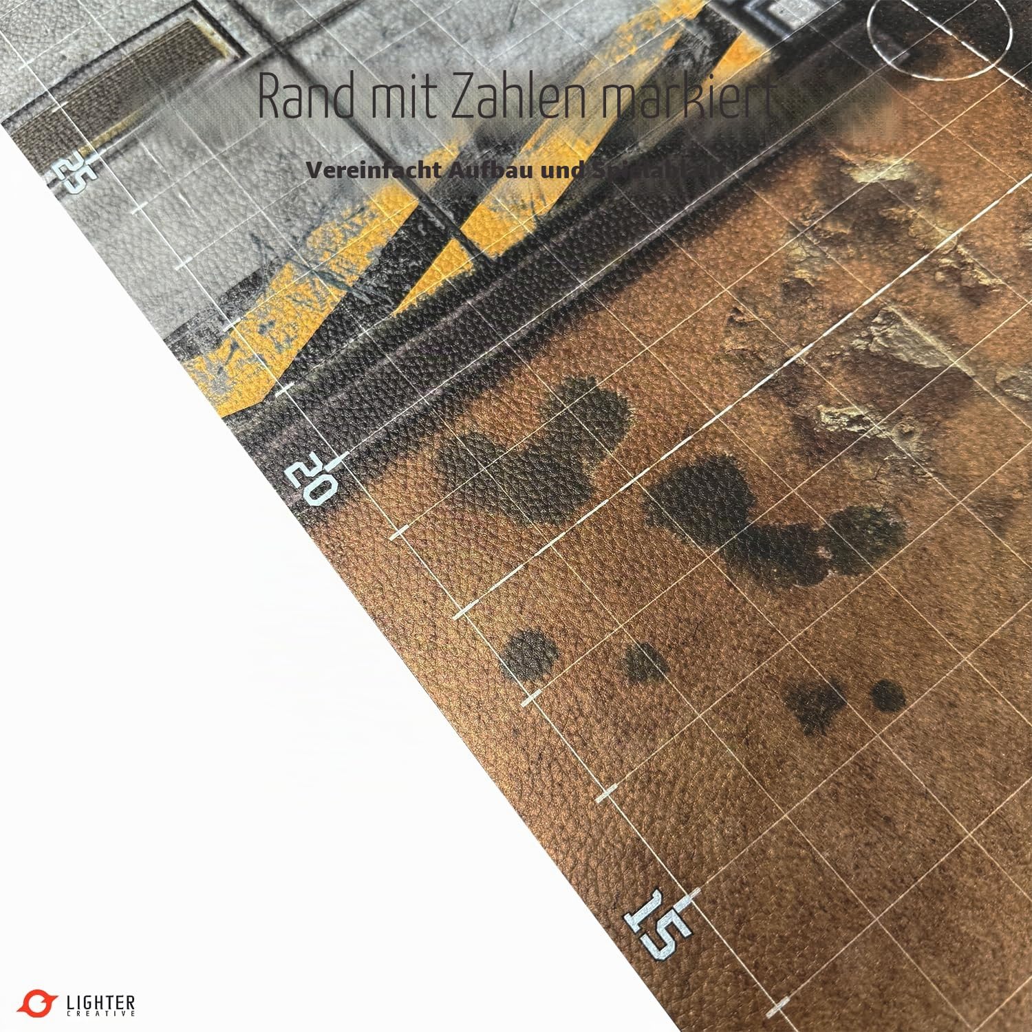 Spielmatte 44 x 60 Matte für WH40K Pariah Nexus, 112 x 152 cm, aus Kunstleder, 1,1 mm Dick (Adamant Bastion: Sector XI)