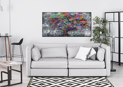 Miniatura 123 de SIXTTART Banksy - Arte de pared en lienzo para sala de estar, arte de pared de graffiti callejero para dormitorio, pintura abstracta grande, arte