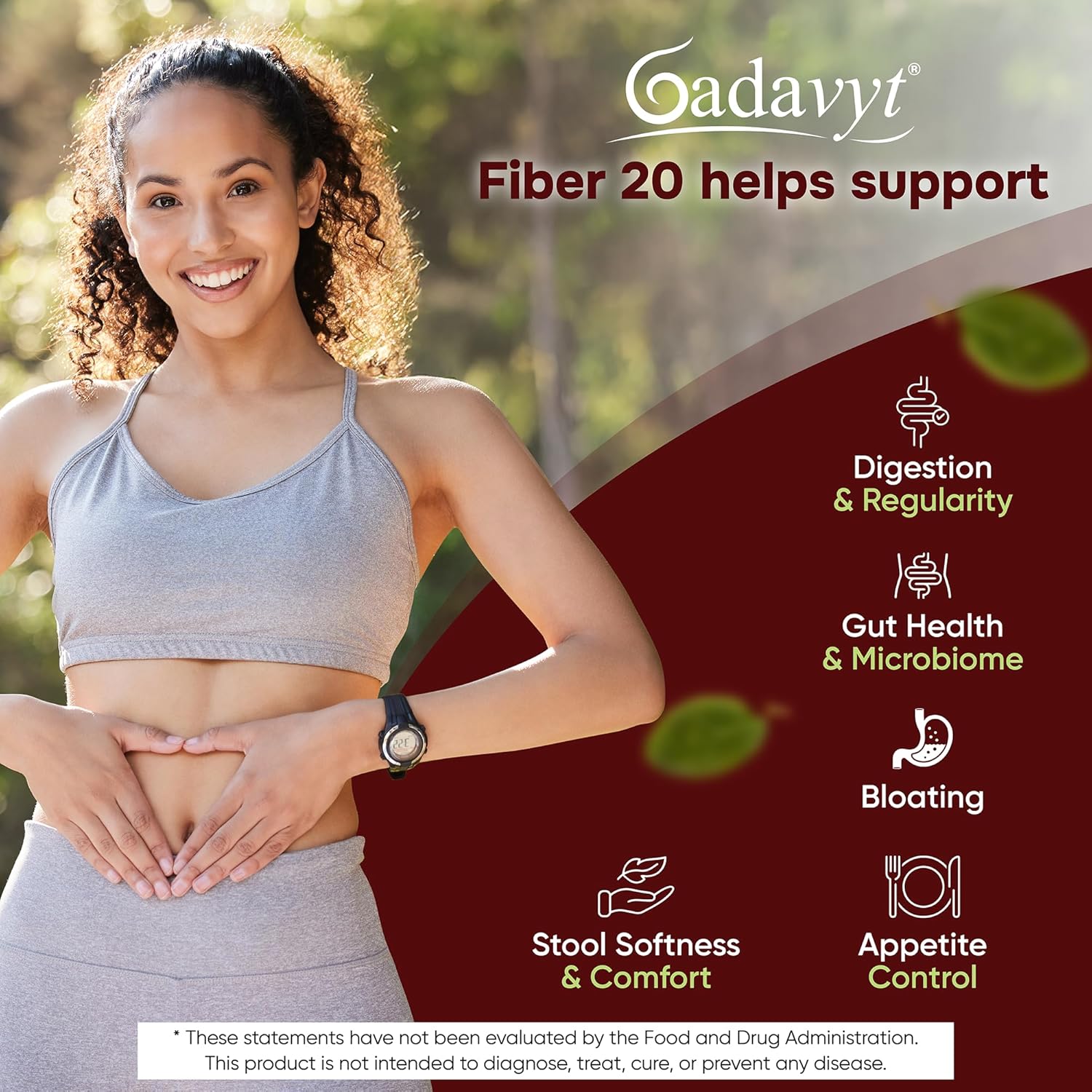 Fiber 20 - High Fiber Supplement for Women & Men, 20g Liquid Soluble Fiber/Serving, Prebiotic & Postbiotic Complex + Vitamins A, D3, E & Magnesium, Gut Health, Digestive Health, 16 fl oz - Image 4