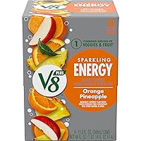 Vista 15 de V8 +Energy Sparkling Strawberry Kiwi Juice Energy Drink, lata de 11.5 onzas líquidas (paquete de 4)