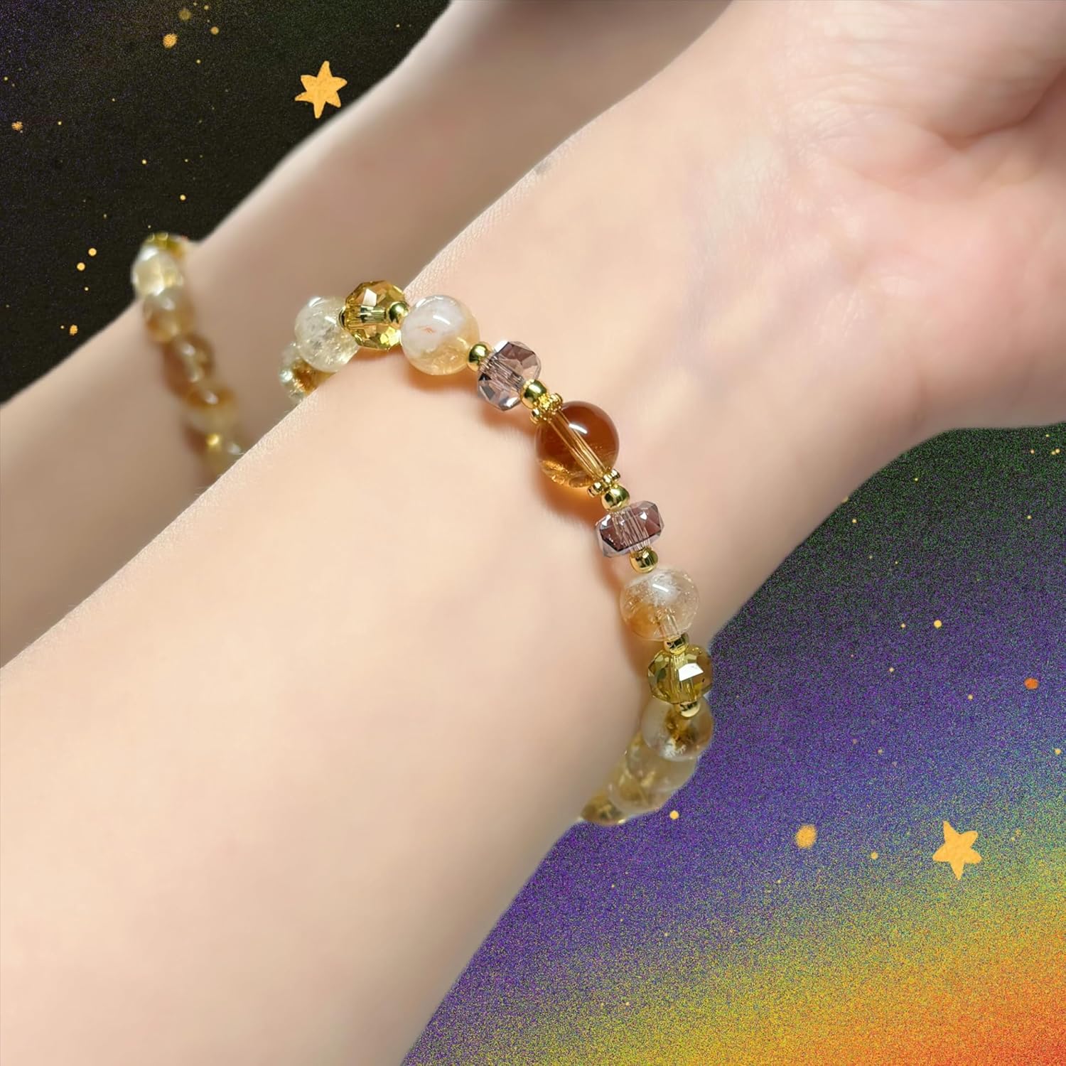 Beaded Bracelets for Women, Healing Crystal Bracelet, Natural Gemstones Anxiety Stress Relief, Energy Gifts, Handmade - Image 5