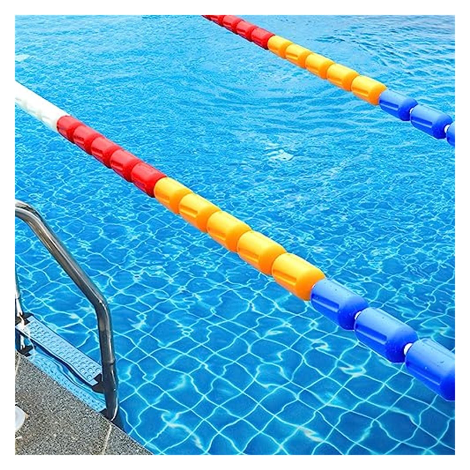 Bouée de séparation pré-assemblée robuste avec crochets pour zone de piscine