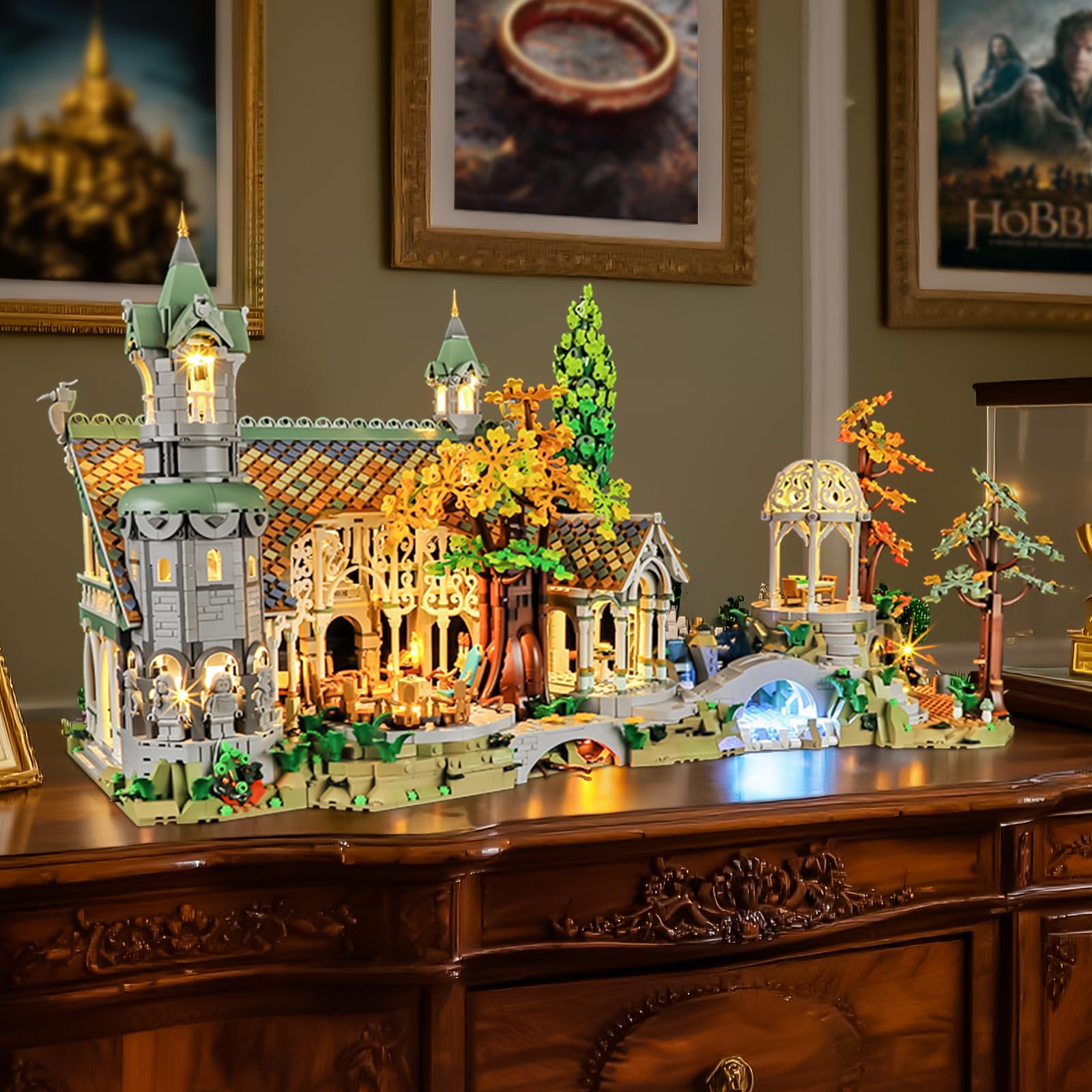 YEABRICKS LED Light for Lego-10316 Lord Rings THE LORD RINGS: RIVENDELL Building Blocks Model (Lego Set NOT Included)