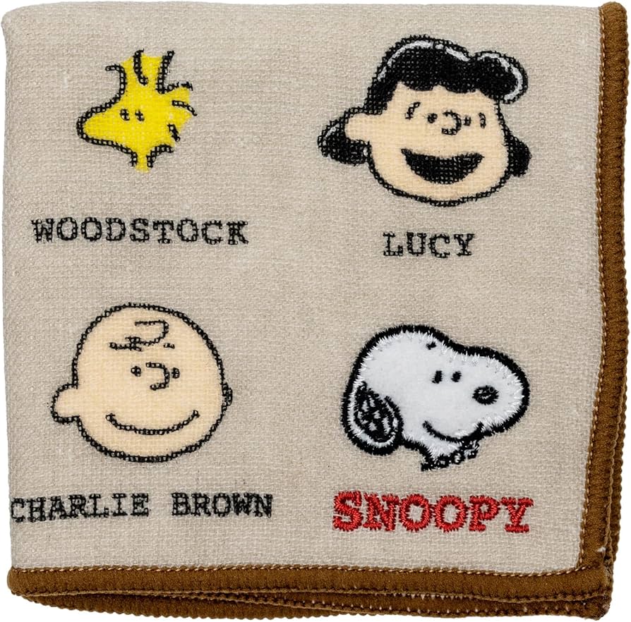 Amazon｜ツジセル(Tsujiseru) スヌーピー ミニタオル 18.5cm 刺繍入り