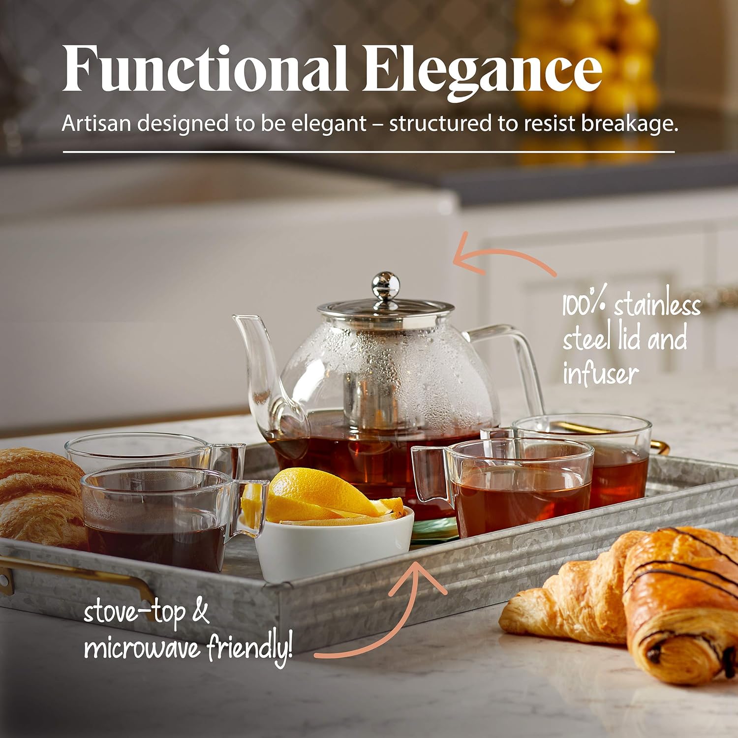 Functional and Elegant Glass Tea Kettle