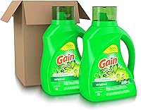 Vista 14 de Gain + Aroma Boost - Detergente líquido para ropa, aroma original, 78 cargas, 113 onzas líquidas, compatible con lavadoras de alta eficiencia