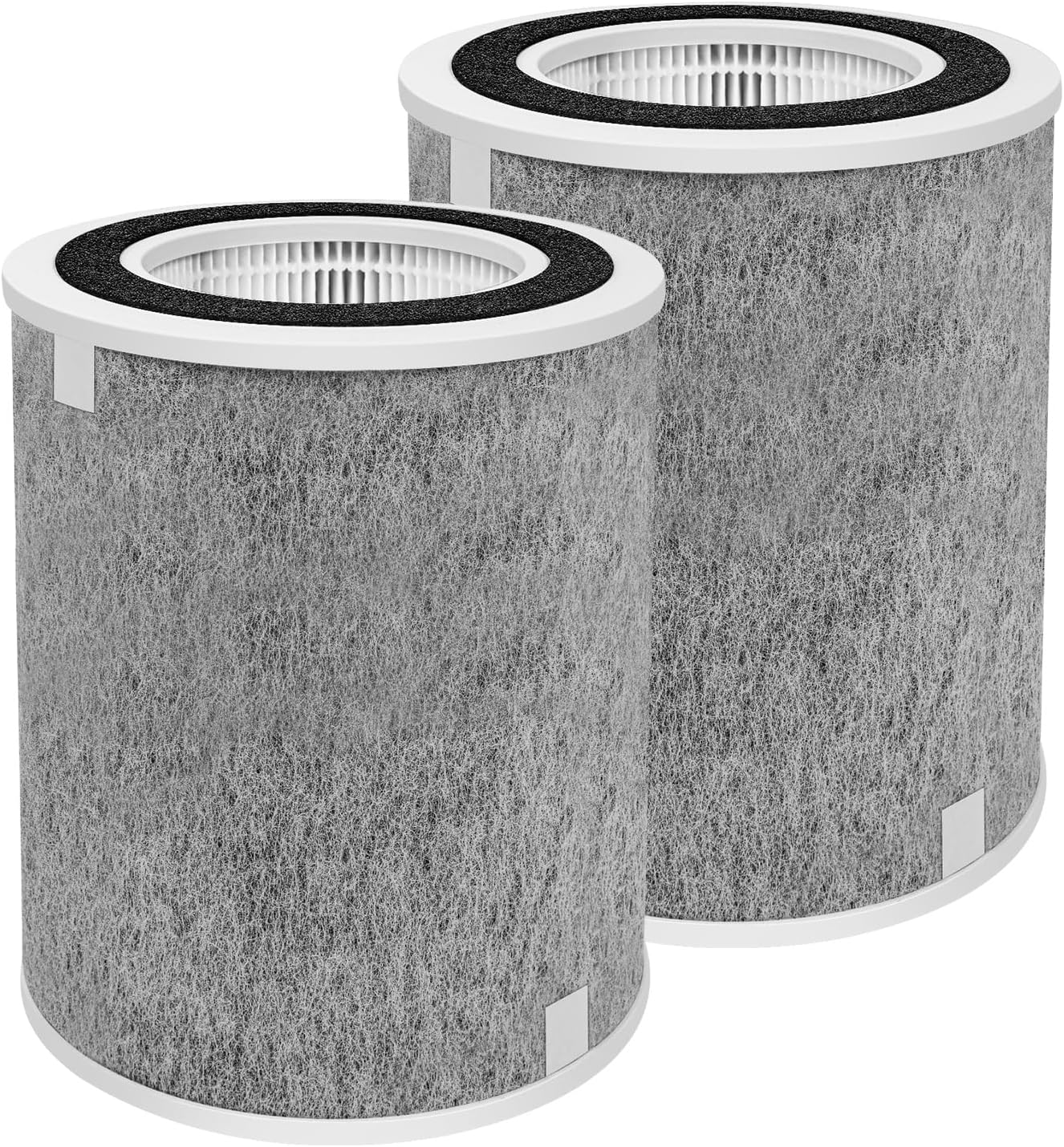 HP201 Replacement Filter for Shark HP200 HP202 HP232 HC500 HC500C HP300 HP301 HP302 UA205 UA505 AP1000 Series Air Cleaner Purifier Max, True HEPA and Odor Lock, HE2FKBAS HE2FKBASMB 2 Pack