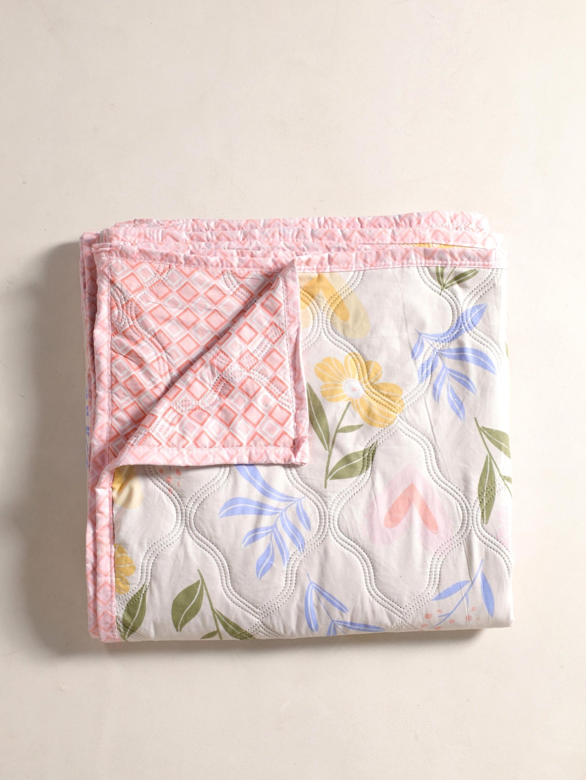 Reversible Comforter 220 GSM Microfiber Reversible AC Comforter/Blanket for Winter/Quilt/Duvets for King Size Double Bed Comforter (230X250 cm) (Double)-picture-22