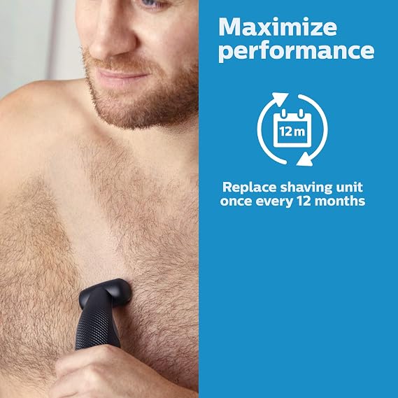 Philips Norelco BG2000/40 Bodygroom Replacement Trimmer/Shaver Foil, Steel, Black Metal