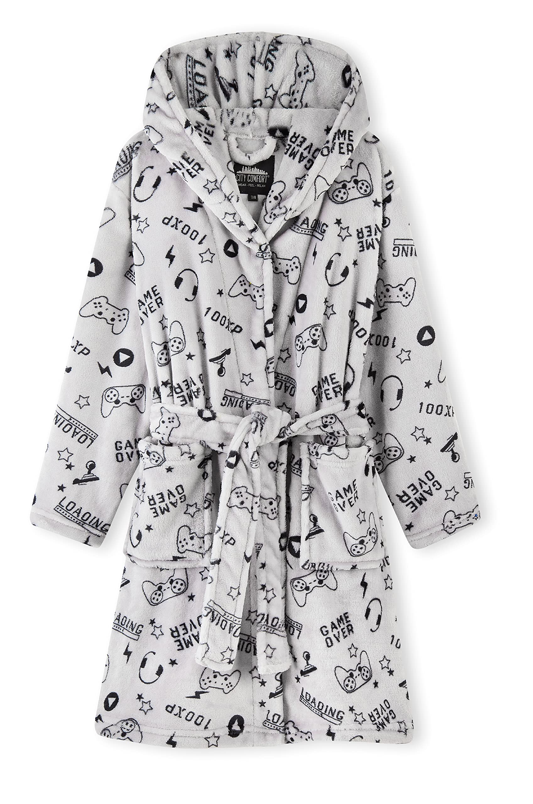CityComfort Robe De Chambre Enfant - Gamer - Garçon