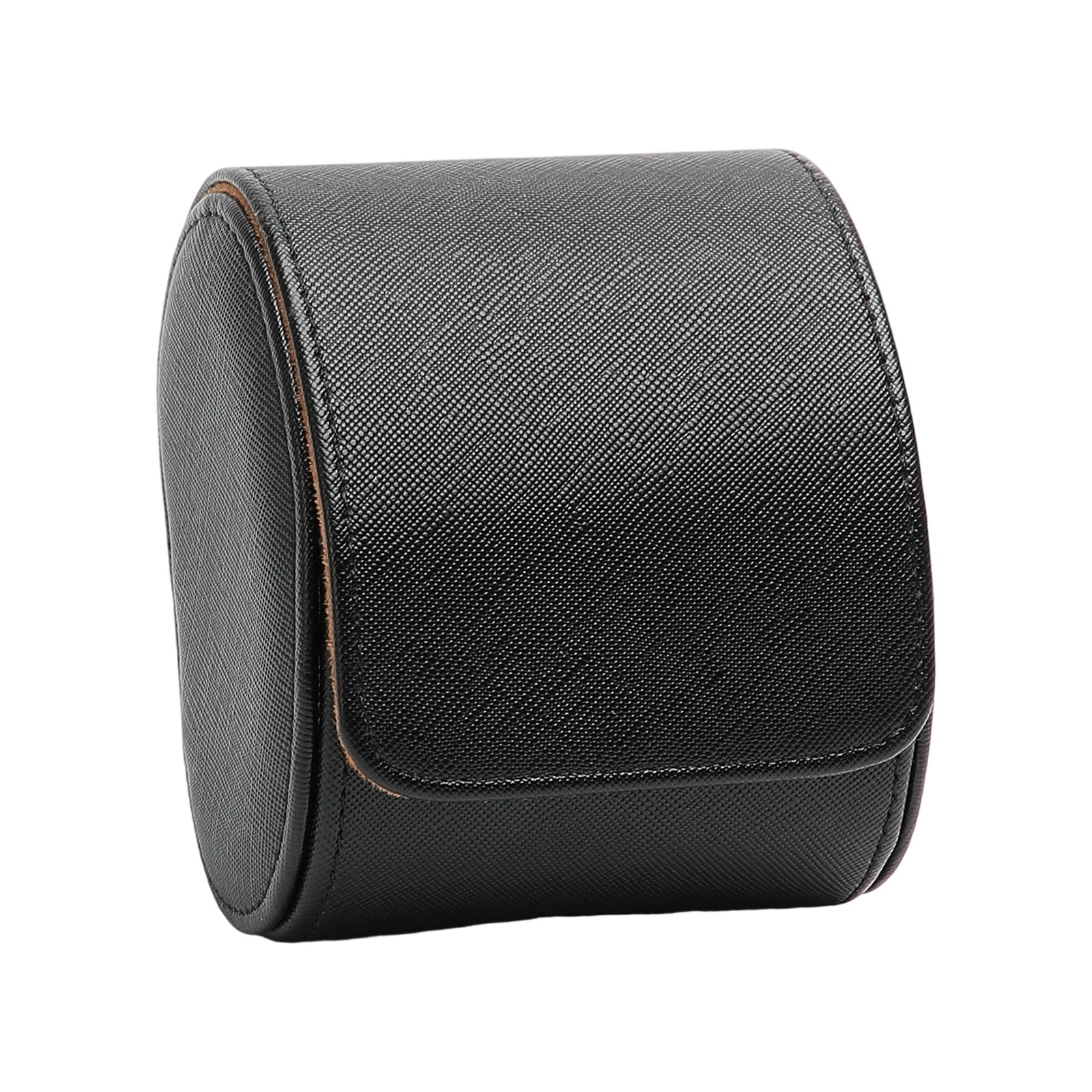Msioytog Black Pu Watch Organizers With Closure Premium Protections For Travel And Home Display Watch Travel Case