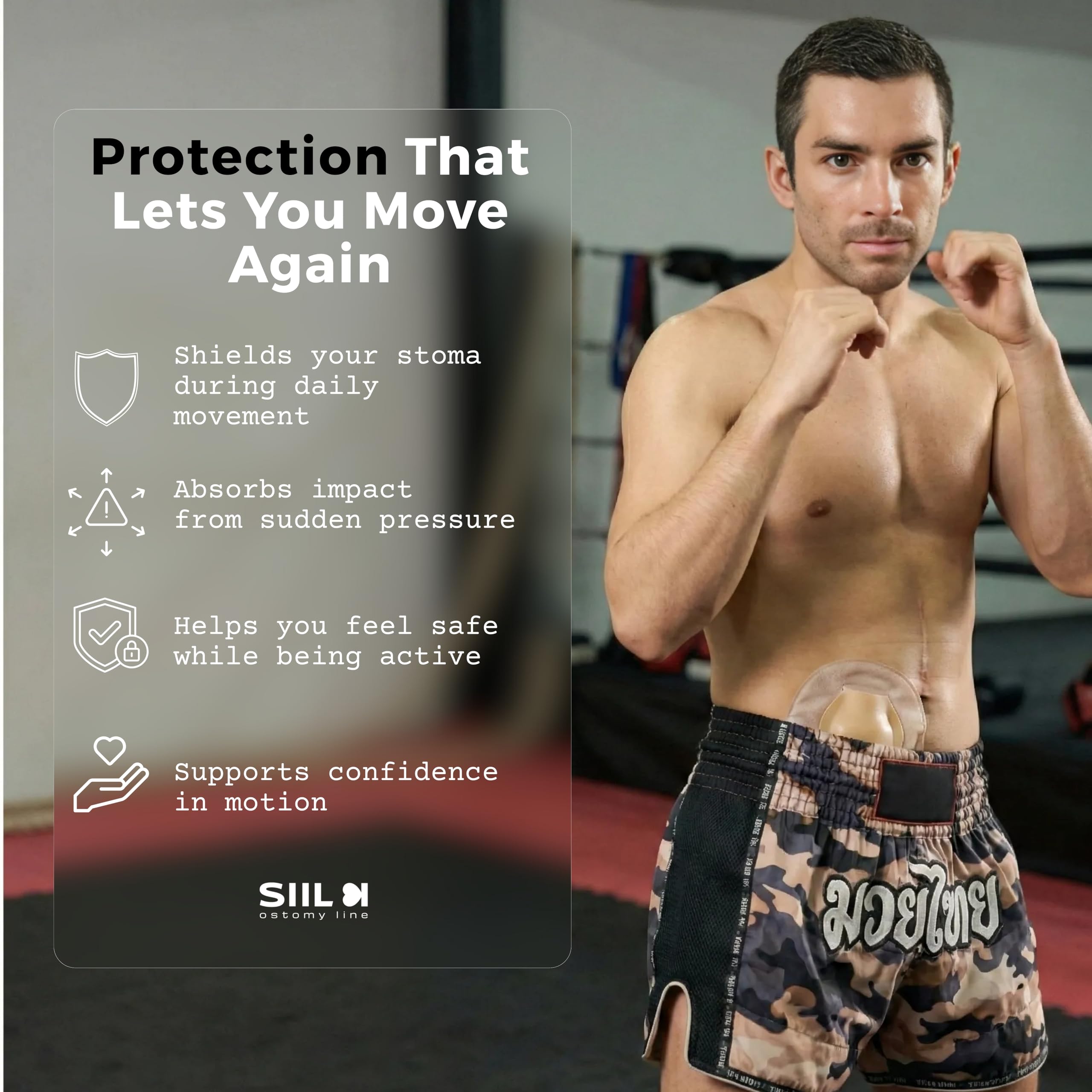 SIIL Protector de estoma | Protector de Ostomia Ostomy | Accesorios de Ostomia | Stoma protector | Stoma Shield | Stoma Guard