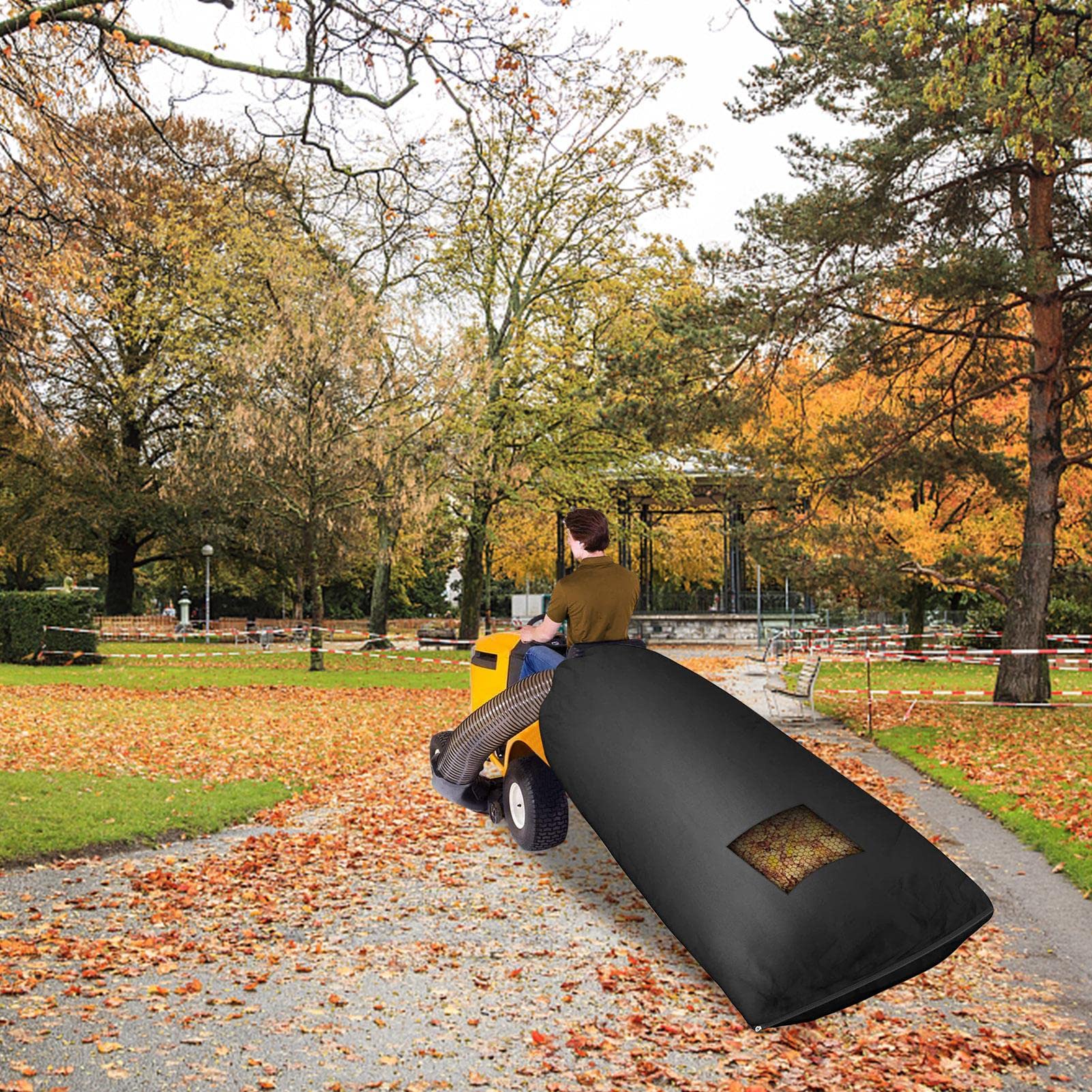 Bolsa de recogida de césped mejorada para cortacésped, sistema de recolección de gran capacidad para tractores de equitación, eficiente colector de hojas de jardín, accesorio duradero para el cuidado