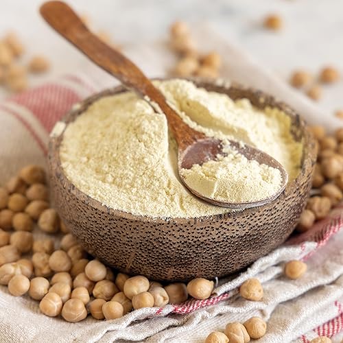 Miniatura 5 de Yupik Harina de garbanzos orgánica sin gluten 22 libras sin OMG vegana sin gluten