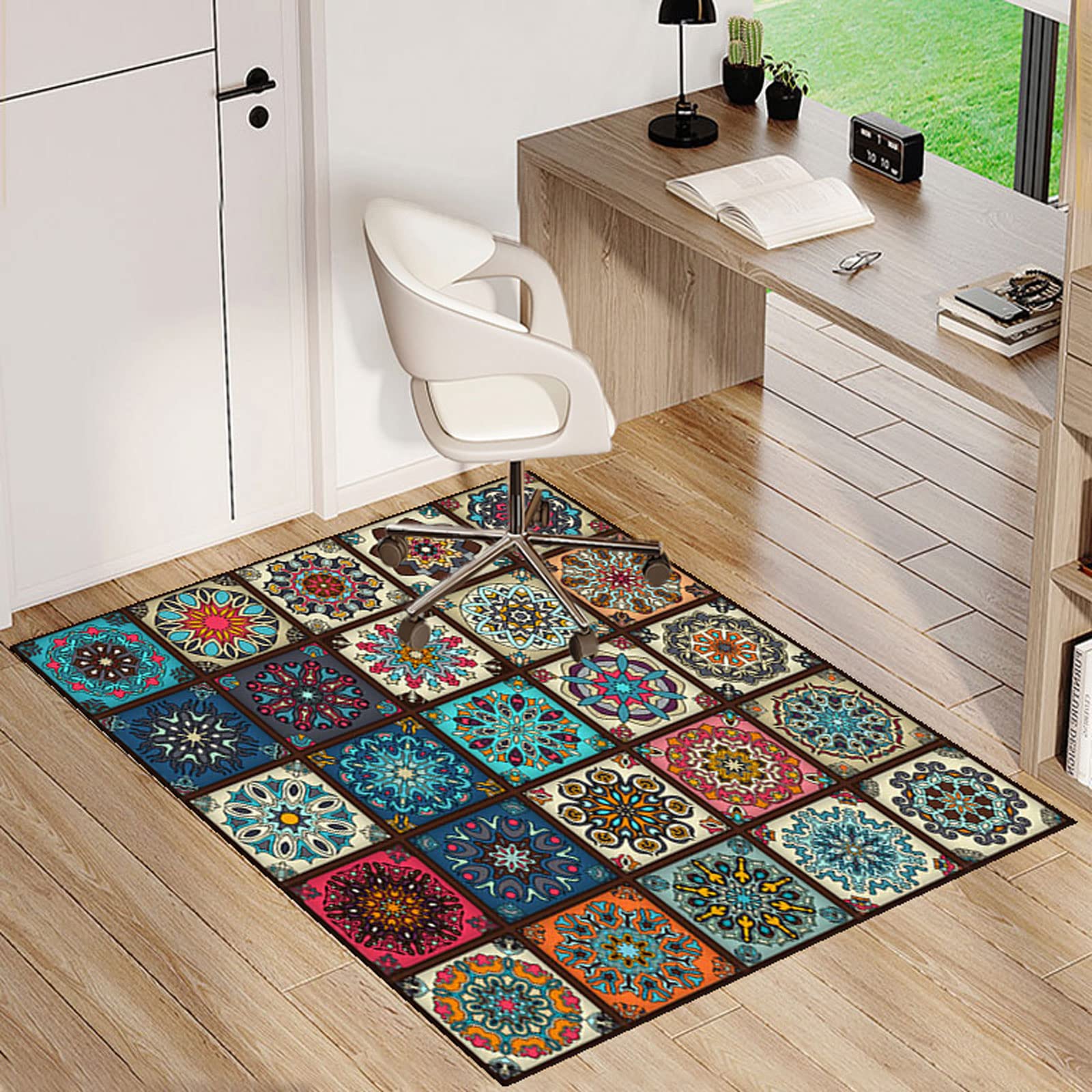 Single tree forest Chair Mat For Hardwood Floors,Office Chair Carpet，Multi-Purpose Floor Protectors For Rolling Chairs，Area Rug，anti-skidding And Stop Noise,Available In A Variety Of Colors And Sizes — image 1