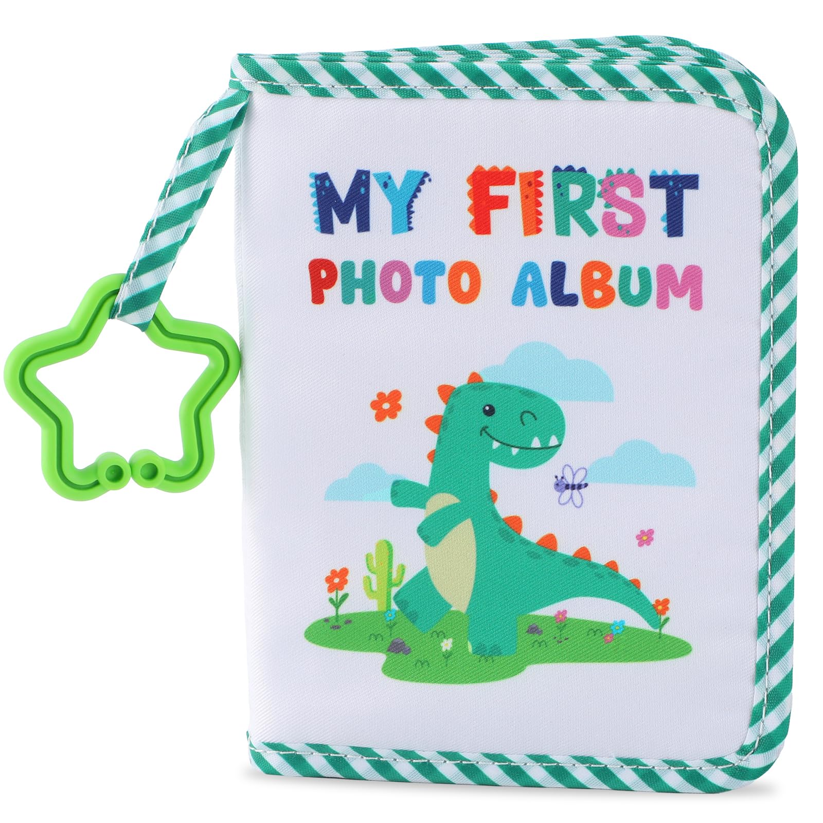 Livre de photos dinosaure ZOIIWA en tissu doux, cadeau de fête prénatale