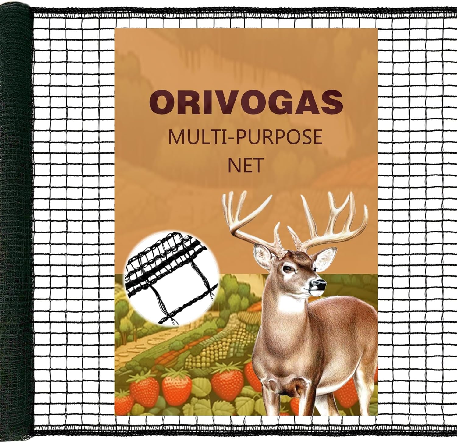 Plastic Mesh Fence Deer Fencing 4x25ft,Reinforced Edges,55gsm Heavy Duty Temporary Fence,Ideal for Garden Netting,Animal Barrier,Safety Netting, Fruit Plant Protection, Black 4ft*25ft