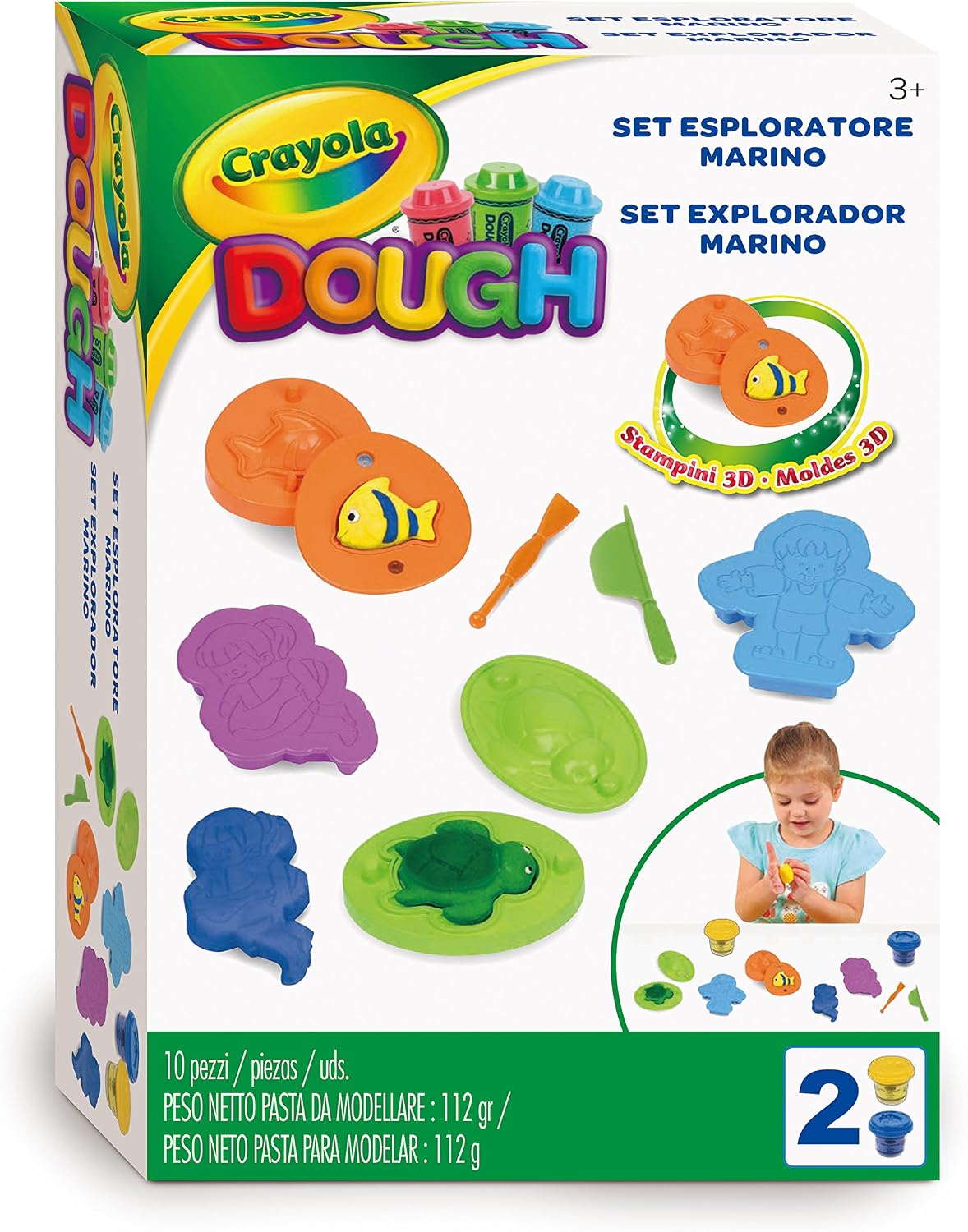 SET FANTASIA DI CARAMELLE PASTA DA MODELLARE E ACCESSOR 11PEZZI Modeling Dough Crayola Giochi E Accessori Ricreativi