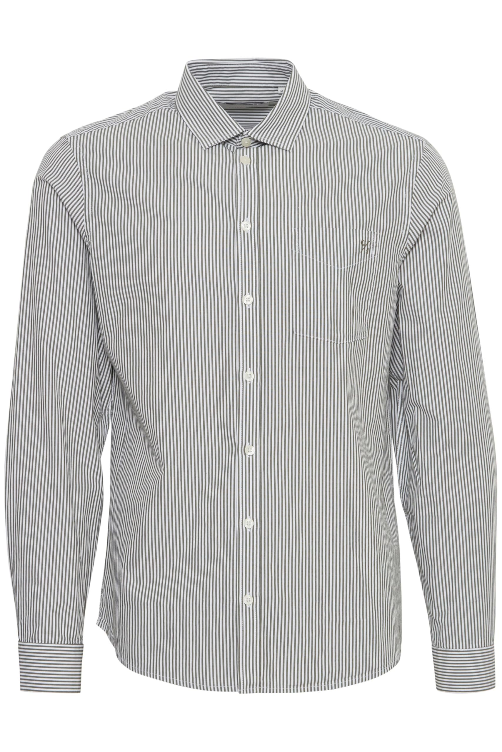 CASUAL FRIDAY - CFAnton LS CA Striped Shirt - Shirt - 20504767