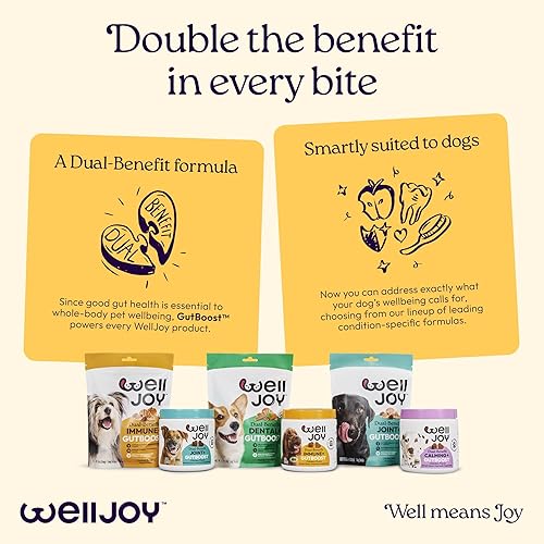 Miniatura 8 de WellJoy Suplemento para perros Immune+ GutBoost  Suplemento de salud para perros  Mejora la respuesta inmune  Formulación GutBoost de doble