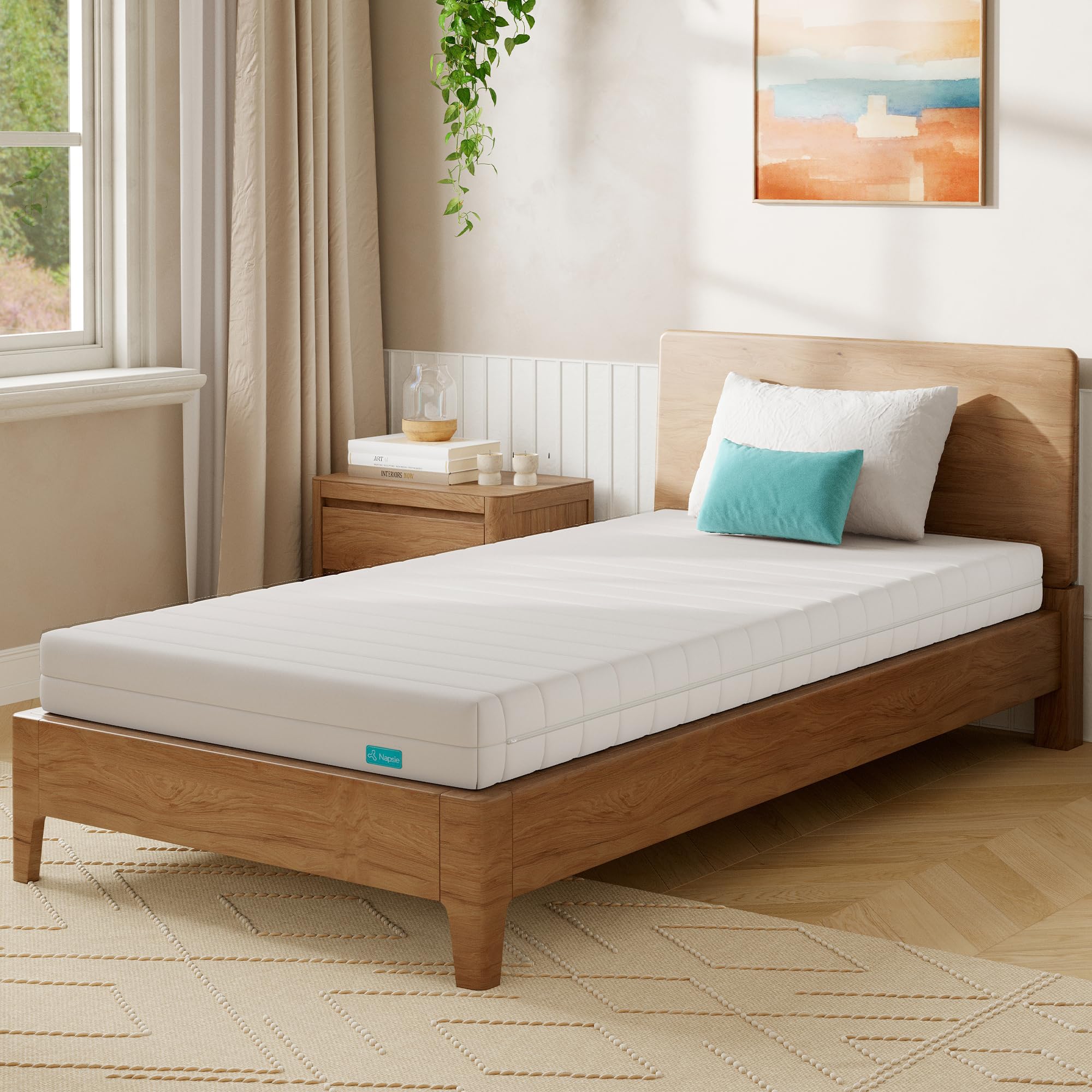 7-Zonen Matratze 90x200 cm | H3 Mittelfest | Ergonomische Kaltschaummatratze | Hypoallergen & Antibakteriell | Bezug abnehmbar & waschbar | Oeko-TEX® (12cm, 90 x 200 cm)