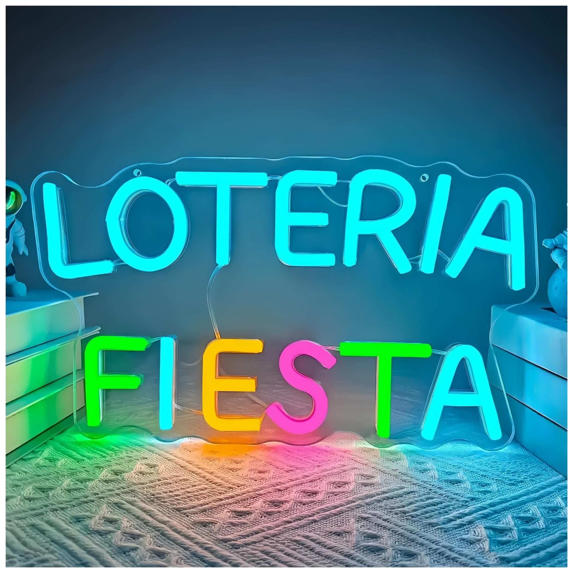 SHOUXI Sign Lamp Mexican Fiesta Neon Sign for Wall Decor Culture Theme Party 30x17cm