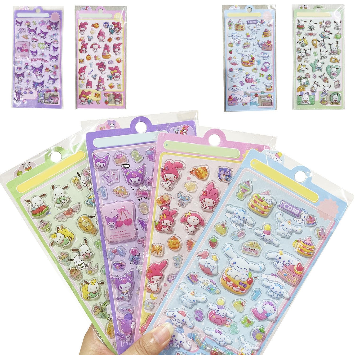 Amazon.co.jp: 4枚セット可愛い動物 3Dポップシール アニメ