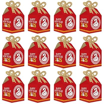 ヨハク　2025　NEW YEAR BOX Amazon.com: Big Dot of Happiness Chinese New Year - Square