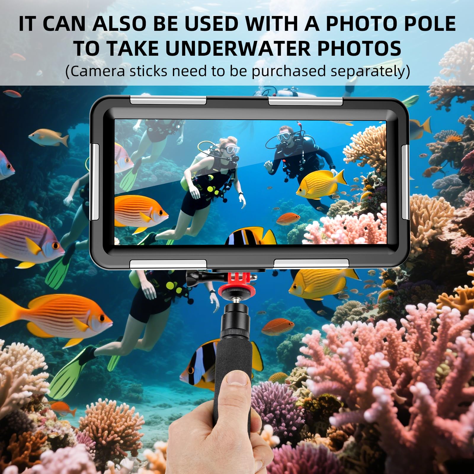 Custodia impermeabile per telefono subacquea, 2025 professionale per immersioni subacquee, nuoto, snorkeling, surf, custodia per foto e video subacquei, per iPhone 16 Pro Max/16 Pro, ecc